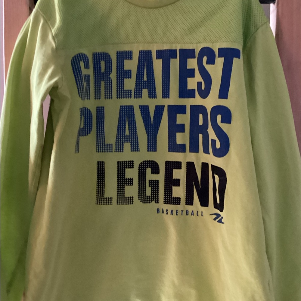 Legendary Lime Green Long Sleeve Kids Shirt
